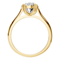 RI-6434 Yellow Gold Ring SET - Top View