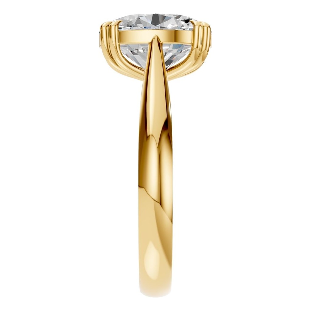 RI-6434 Yellow Gold Ring SET - Side View