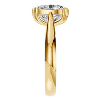 RI-6434 Yellow Gold Ring SET - Side View