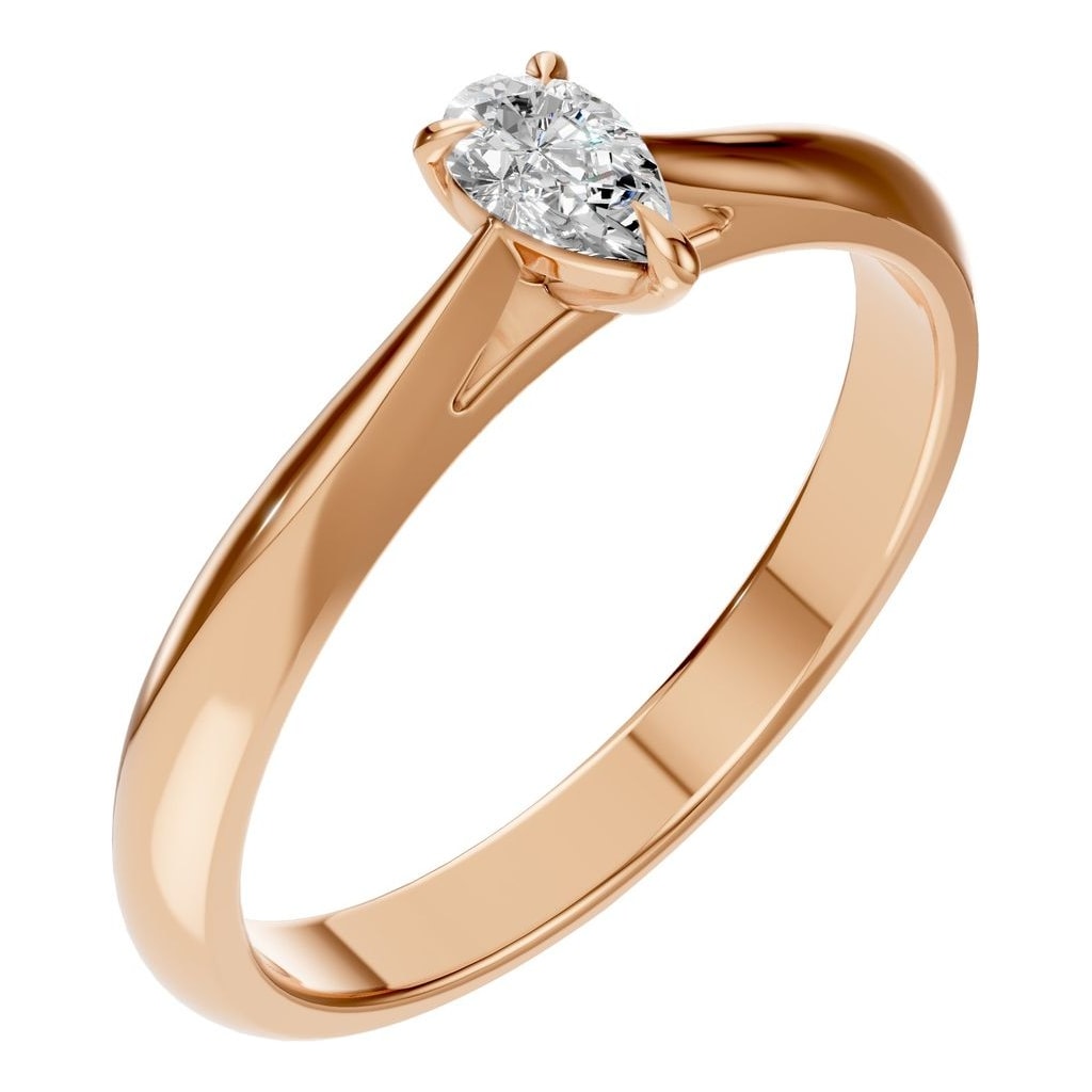 RI-6434 Rose Gold Ring SET - Main View