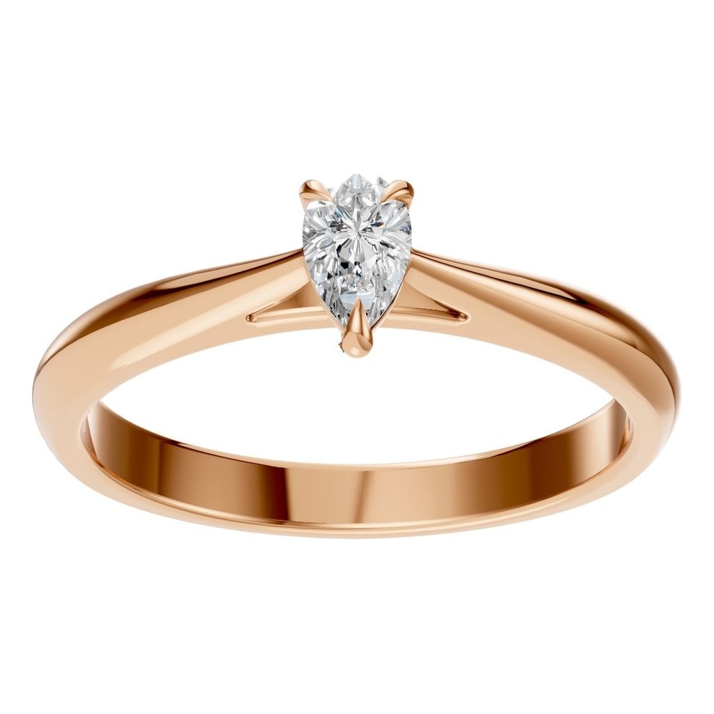 RI-6434 Rose Gold Ring SET - Front View