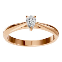 RI-6434 Rose Gold Ring SET - Front View