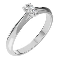 RI-6434 White Gold Ring SET - Main View