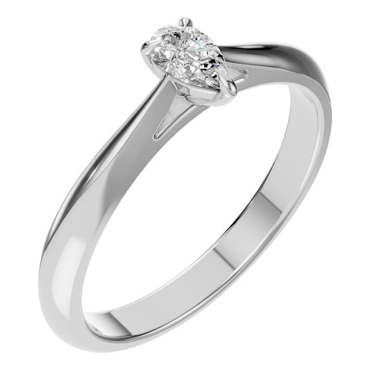 RI-6434 White Gold Ring SET - Main View