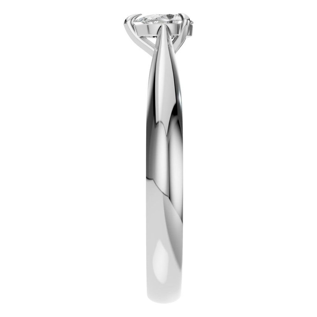 RI-6434 White Gold Ring SET - Side View