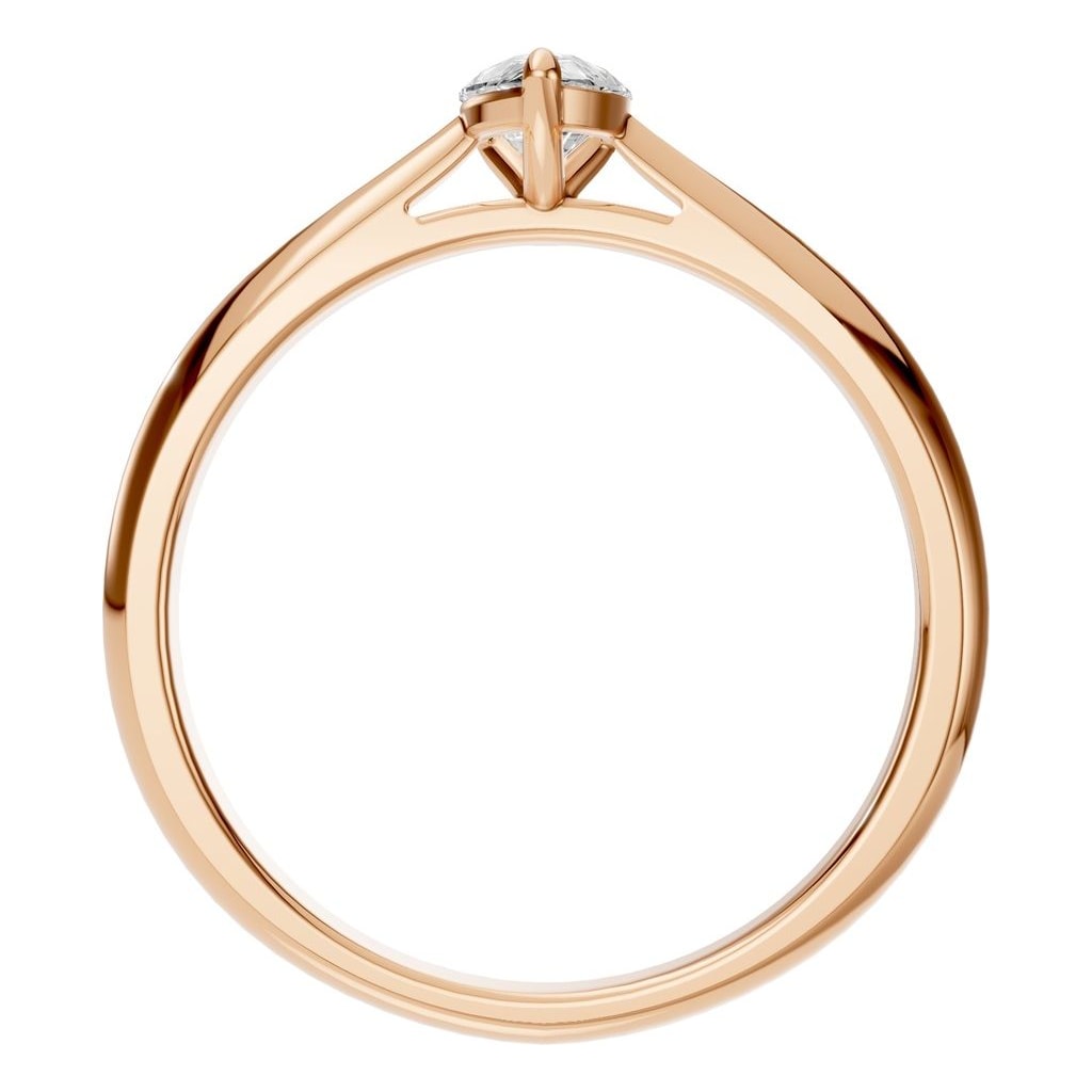 RI-6434 Rose Gold Ring SET - Top View