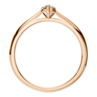 RI-6434 Rose Gold Ring SET - Top View