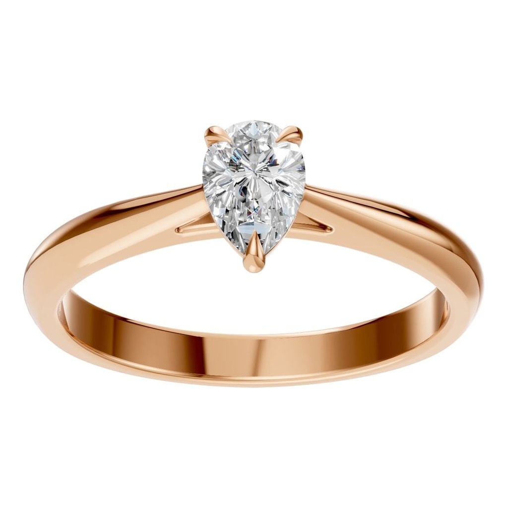 RI-6434 Rose Gold Ring SET - Front View
