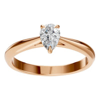 RI-6434 Rose Gold Ring SET - Front View