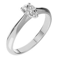 RI-6434 White Gold Ring SET - Main View