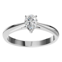 RI-6434 White Gold Ring SET - Front View