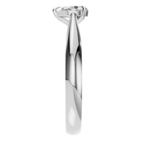 RI-6434 White Gold Ring SET - Side View