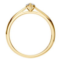 RI-6434 Yellow Gold Ring SET - Top View