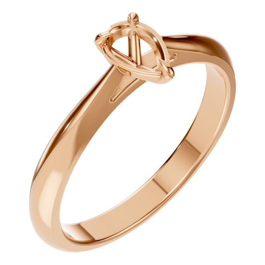 RI-6434 Rose Gold Ring UNSET - Main View