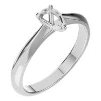 RI-6434 White Gold Ring UNSET - Main View