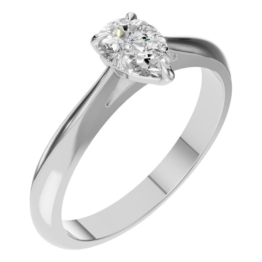 RI-6434 White Gold Ring SET - Main View