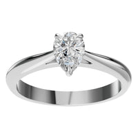 RI-6434 White Gold Ring SET - Front View