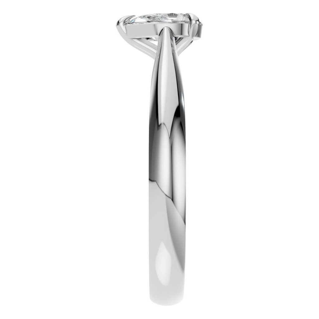 RI-6434 White Gold Ring SET - Side View
