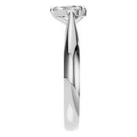 RI-6434 White Gold Ring SET - Side View