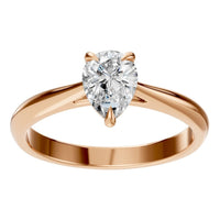 RI-6434 Rose Gold Ring SET - Front View