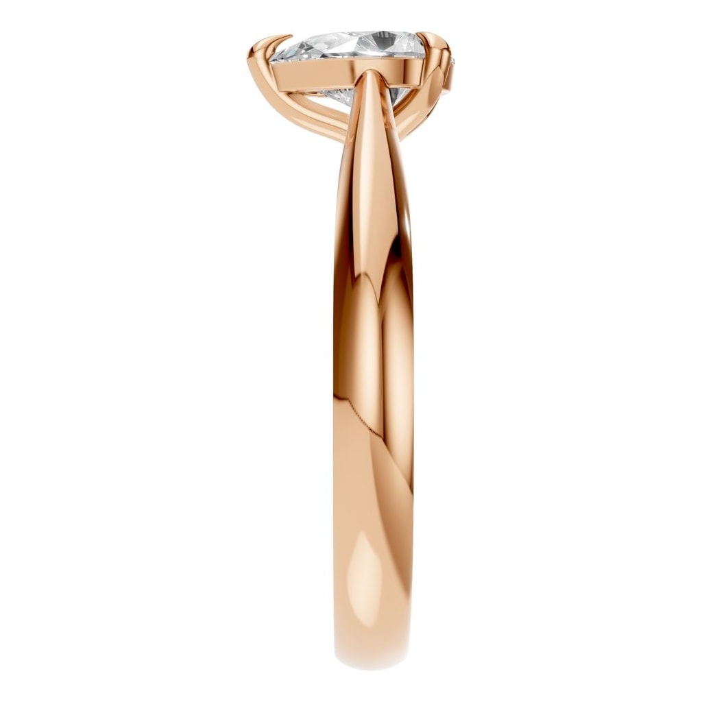 RI-6434 Rose Gold Ring SET - Side View