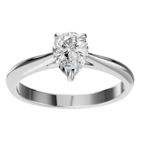 RI-6434 White Gold Ring SET - Front View