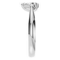RI-6434 White Gold Ring SET - Side View