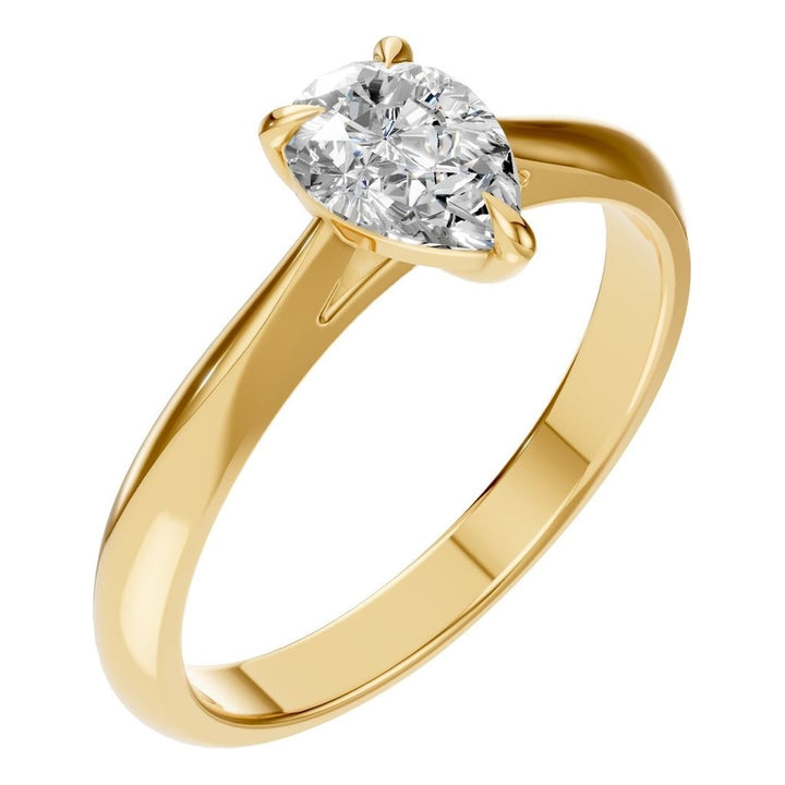 Solitaire Ring Mounting - Pear 7x5mm