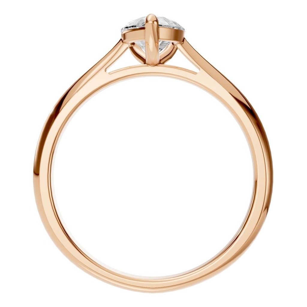 RI-6434 Rose Gold Ring SET - Top View