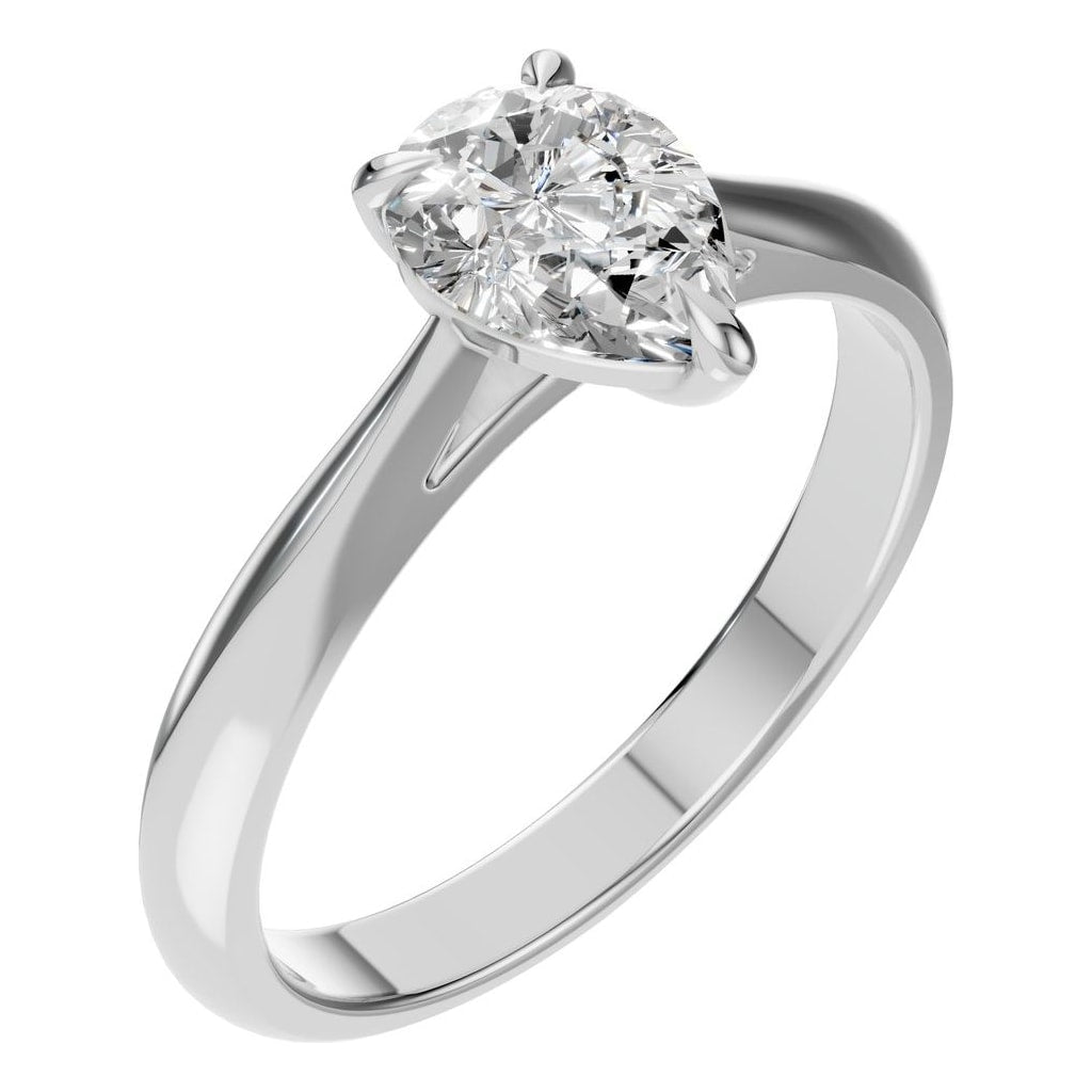 RI-6434 White Gold Ring SET - Main View