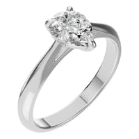 RI-6434 White Gold Ring SET - Main View