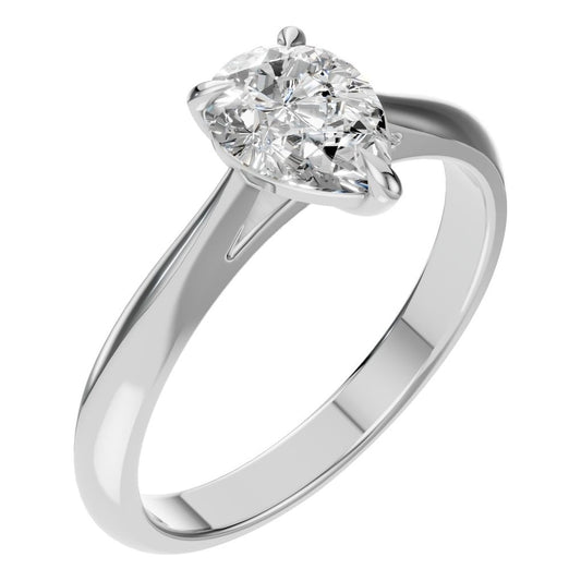 RI-6434 White Gold Ring SET - Main View