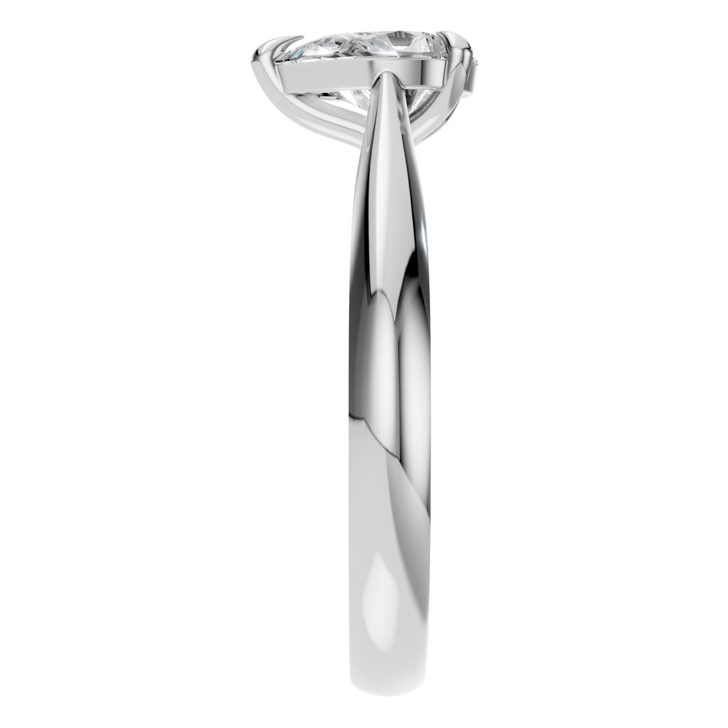 RI-6434 White Gold Ring SET - Side View