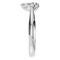 RI-6434 White Gold Ring SET - Side View