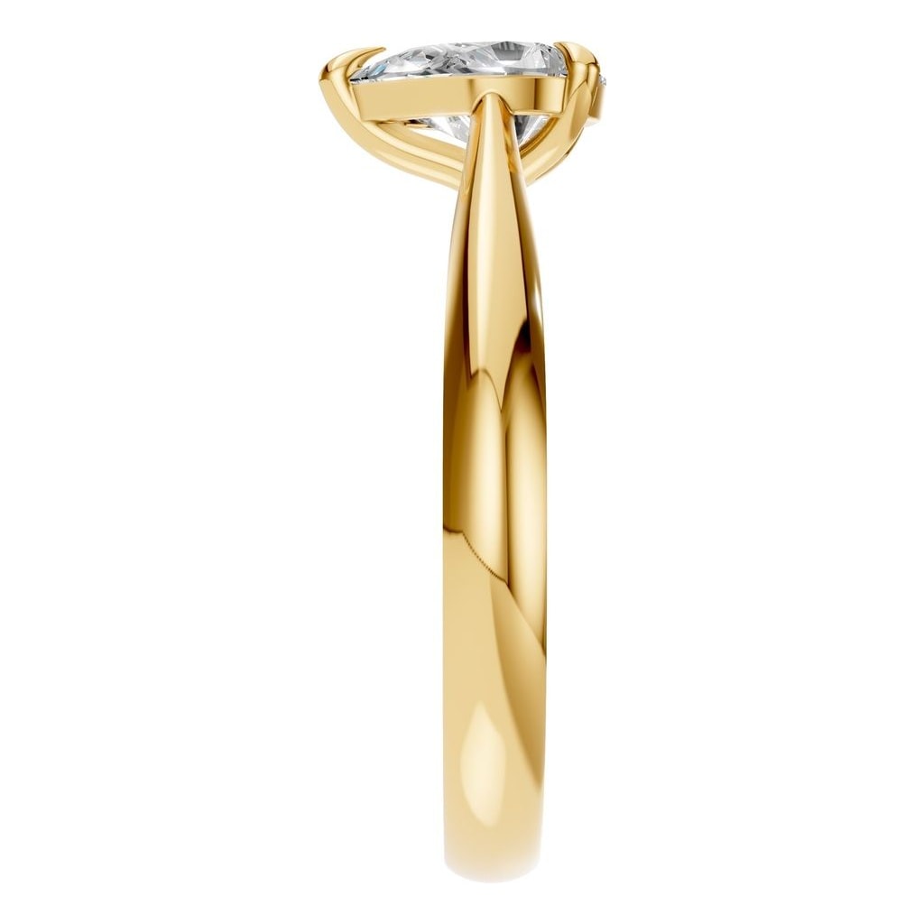 RI-6434 Yellow Gold Ring SET - Side View