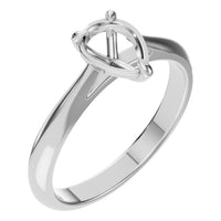 RI-6434 White Gold Ring UNSET - Main View