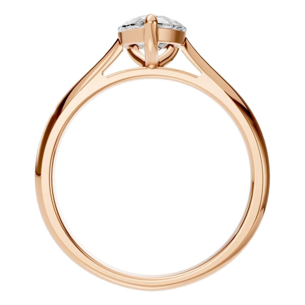 RI-6434 Rose Gold Ring SET - Top View