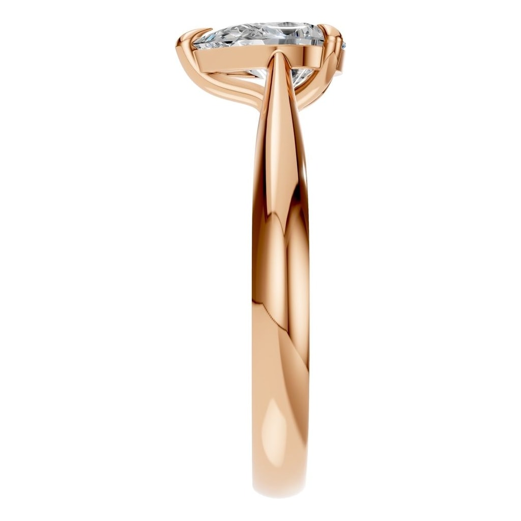 RI-6434 Rose Gold Ring SET - Side View