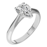 RI-6434 White Gold Ring SET - Main View