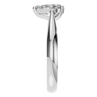 RI-6434 White Gold Ring SET - Side View