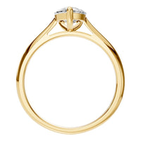 RI-6434 Yellow Gold Ring SET - Top View