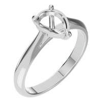 RI-6434 White Gold Ring UNSET - Main View
