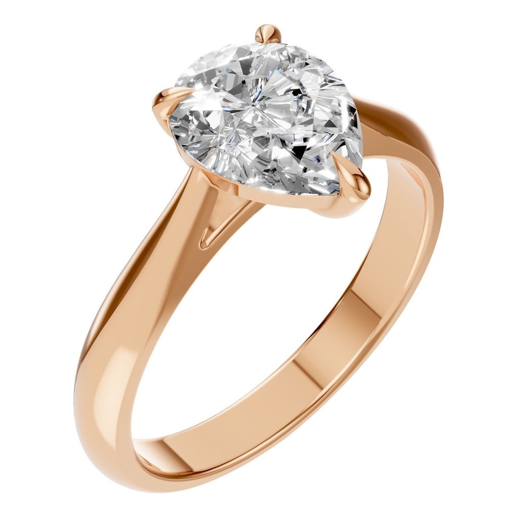 RI-6434 Rose Gold Ring SET - Main View