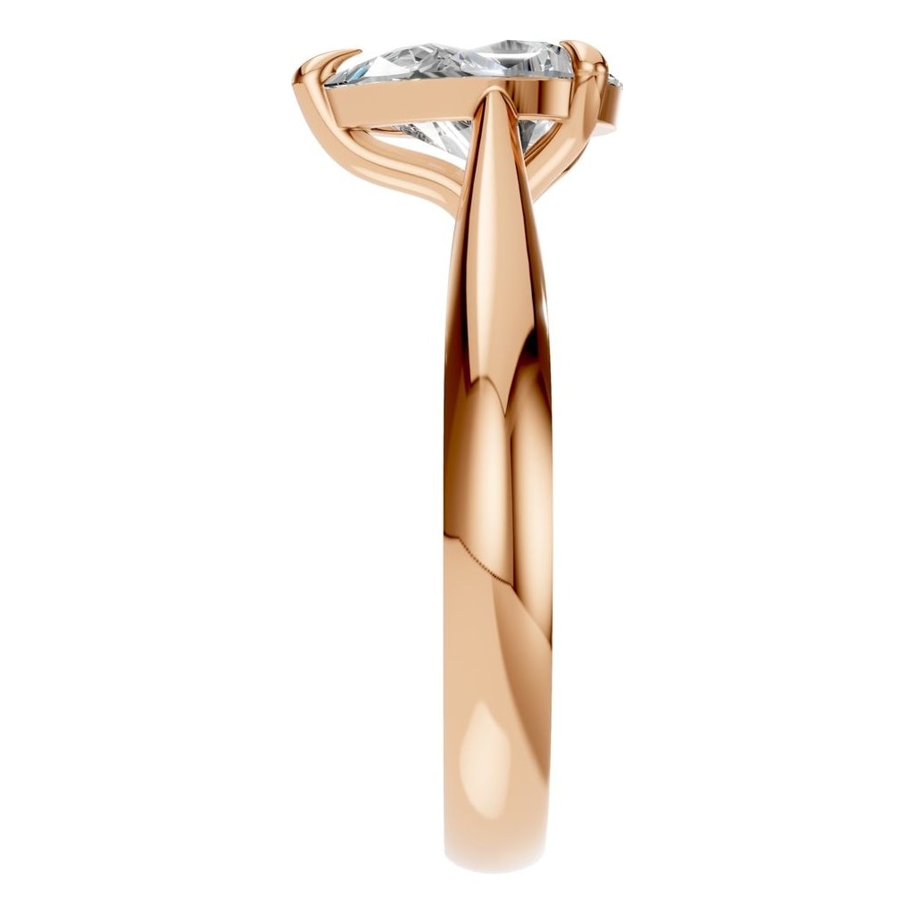 RI-6434 Rose Gold Ring SET - Side View