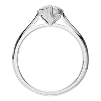 RI-6434 White Gold Ring SET - Top View