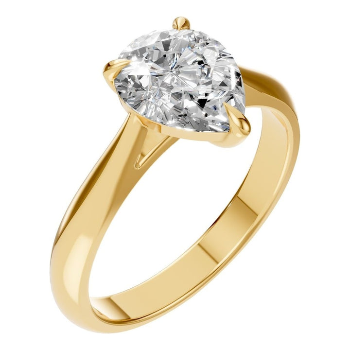 Solitaire Ring Mounting - Pear 9x7mm