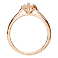 RI-6434 Rose Gold Ring UNSET - Top View