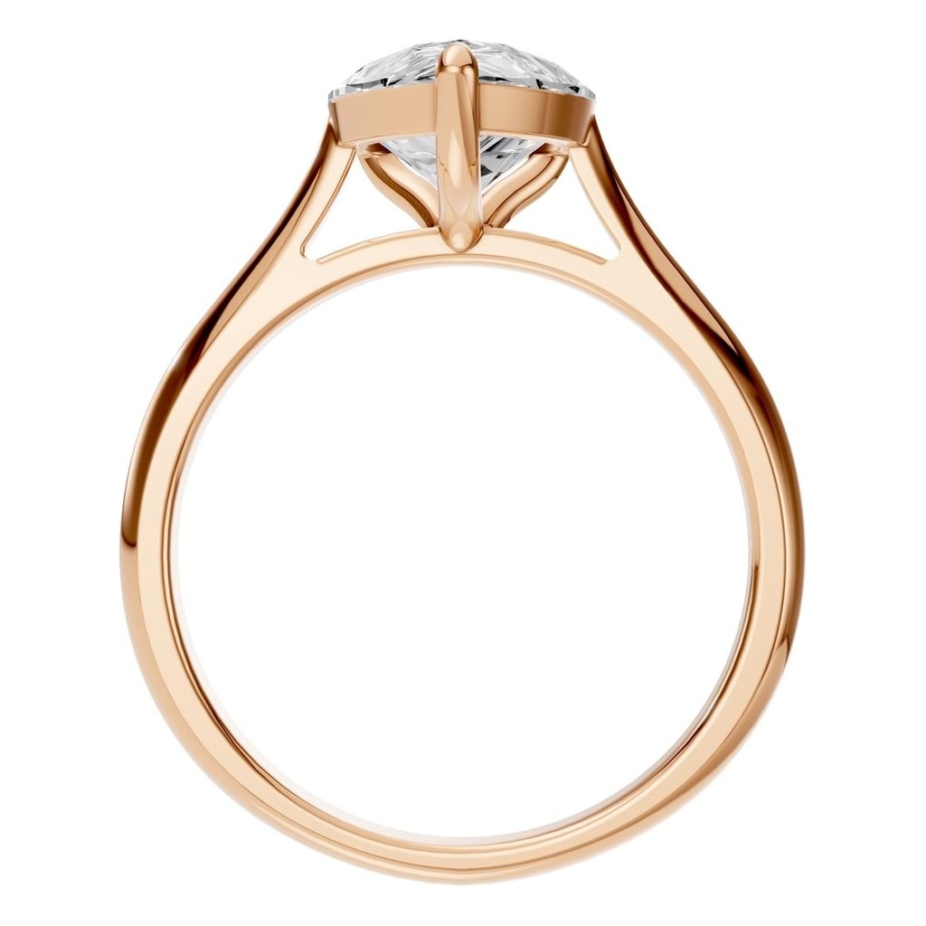 RI-6434 Rose Gold Ring SET - Top View