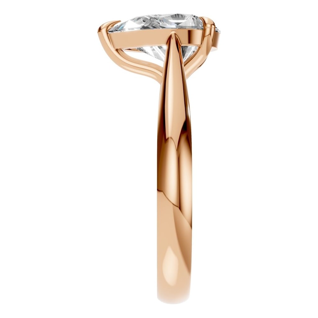 RI-6434 Rose Gold Ring SET - Side View