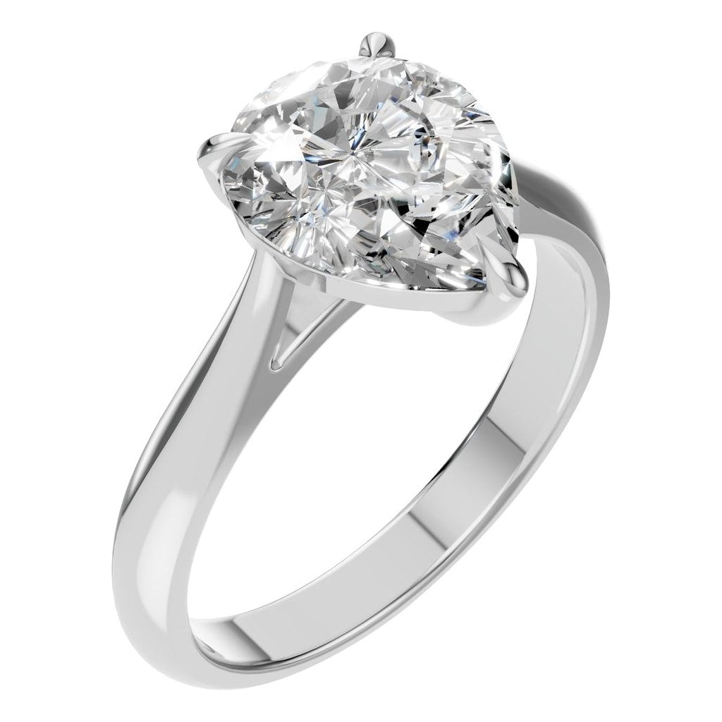 RI-6434 White Gold Ring SET - Main View